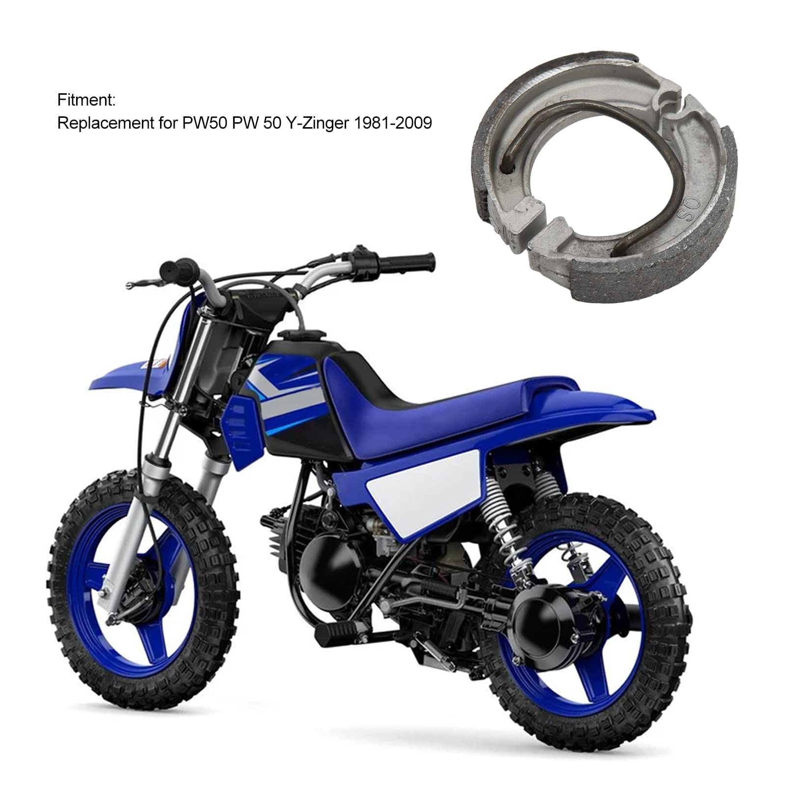 Plaquettes De Frein Moto Avant/arrière - Compatible Yamaha PW50 Y-Zinger 1981-2009 - Freinage Fiable