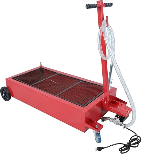 Miniatura 11 de Bandeja de drenaje de aceite de perfil bajo portátil de 12 galones con bomba de transferencia de combustible eléctrica a prueba de explosiones