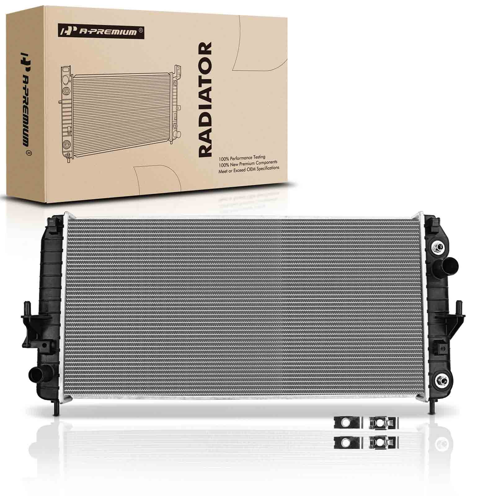 Photo 1 of A-Premium Engine Coolant Radiator Assembly with Transmission Oil Cooler Compatible with Buick Lucerne & Cadillac DTS 2006-2011 V8 4.6L, Replace# CU2853, 25769584