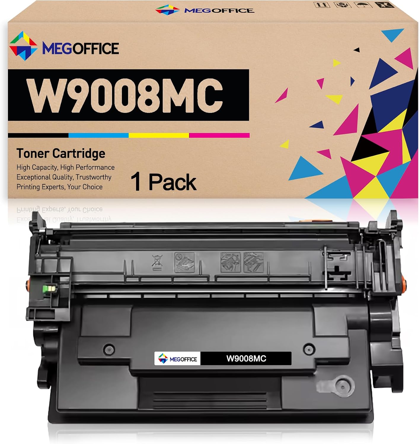 Compatible Toner Cartridge Replacement for HP W9008MC Black Toner Cartridge W9008 for HP Managed E50145dn Flow MFP E52645c E52645dn Printer ( Black 1-Pack)
