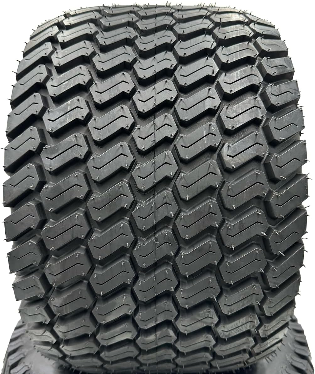 Set of 2-20x12.00-10 Lawn Mower Tire and Wheel - 10x8.5 Black Rim Assembly (Compatible with OEM 601347 and More)
