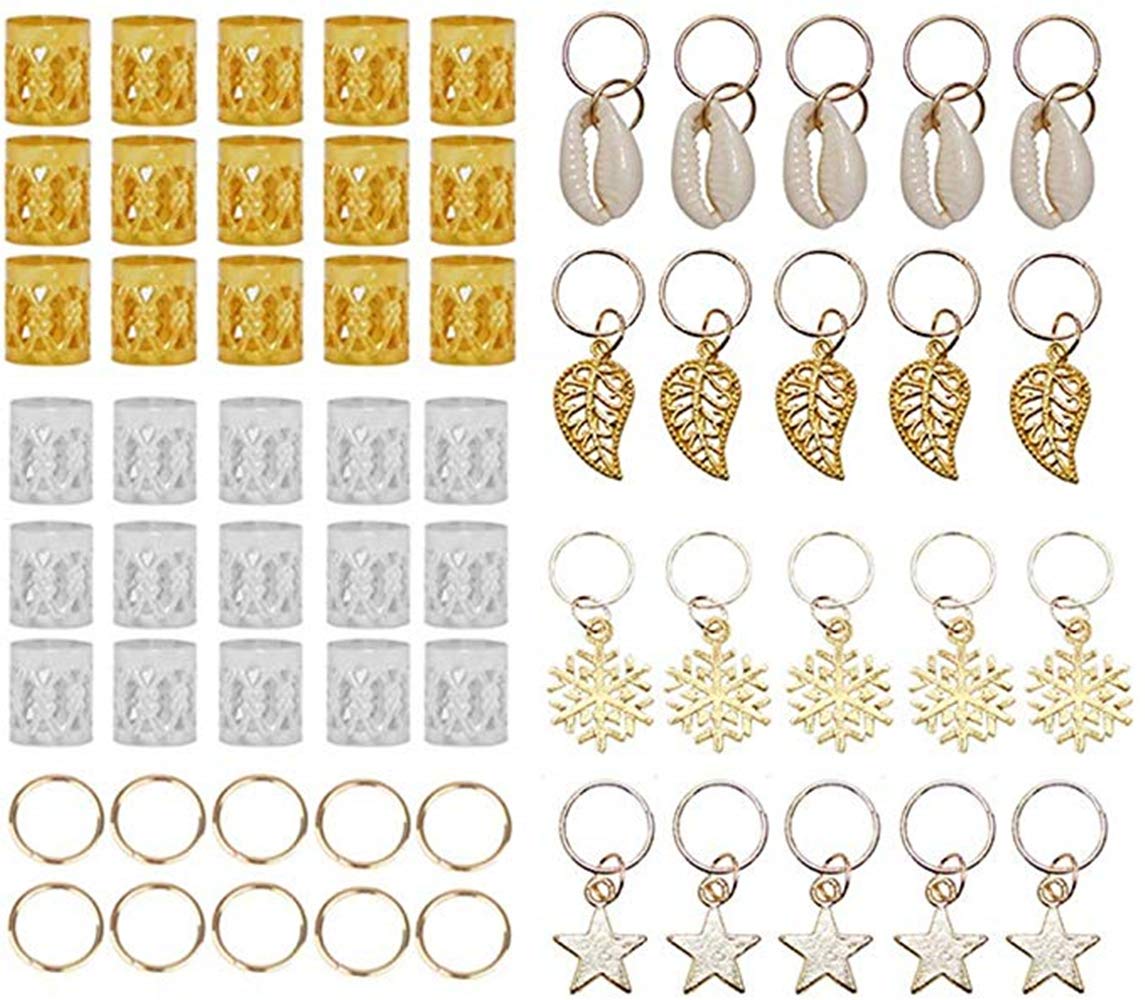 Haar-Zopfringe, Haarreifen & Haarschmuck-Set In Gold – Geflochtene Anhänger Für Frauen Und Mädchen