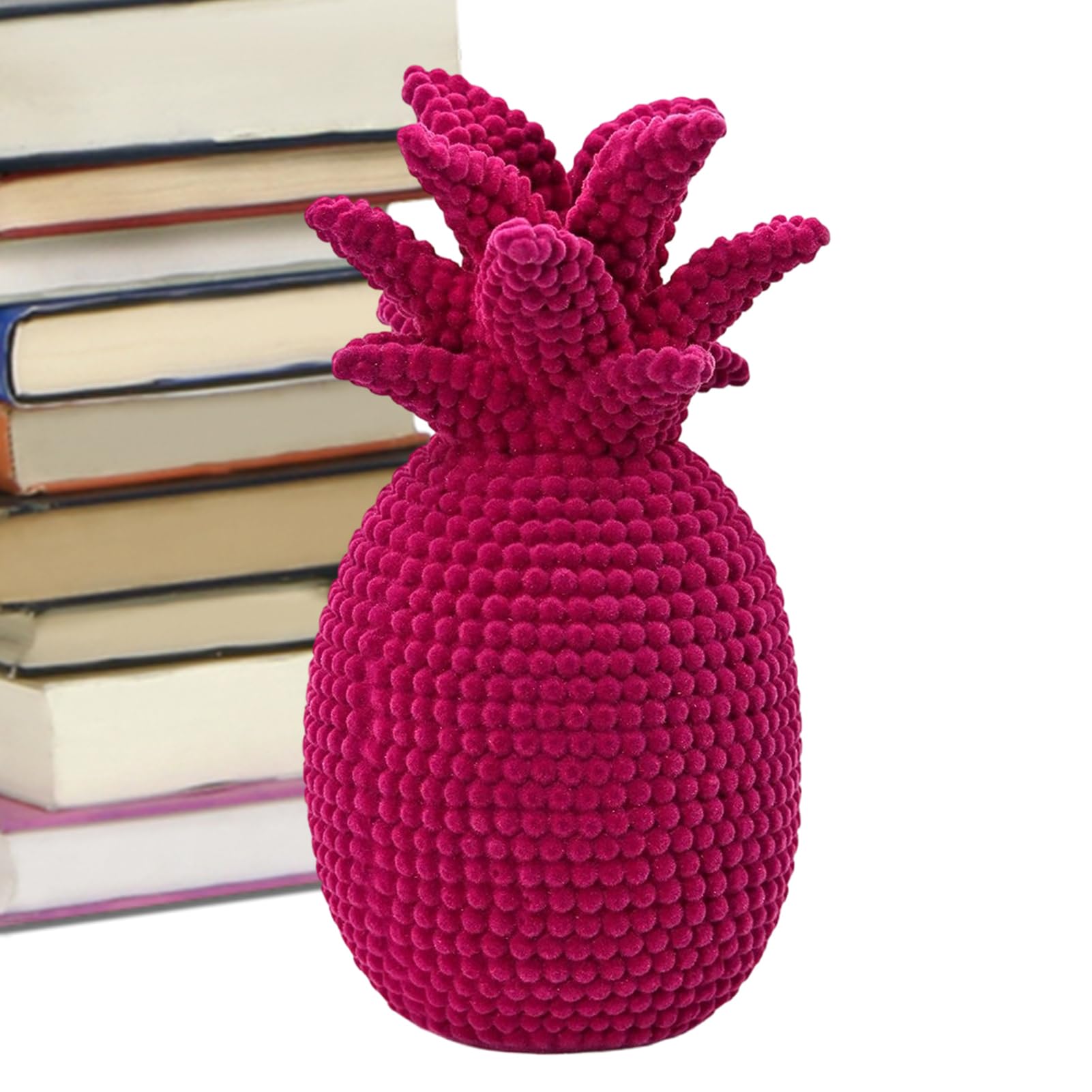 Centre de table floqué ananas de 23,5 cm comme statue décorative pour offrir