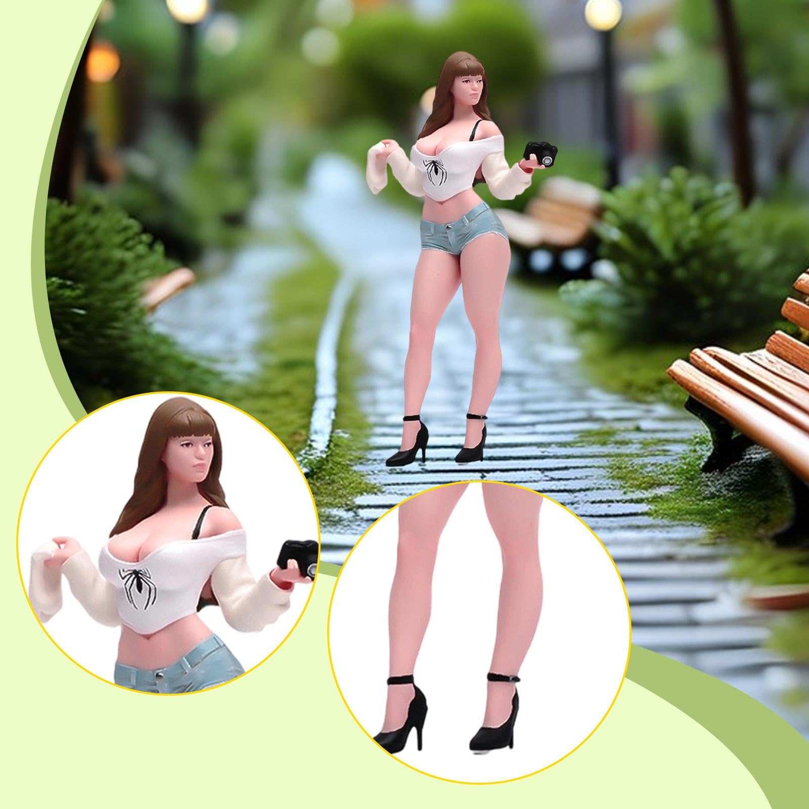 predolo Figura in Miniatura di 1/24, Diorama, Micro Paesaggio, Decorazione, Layout, Oggetto di Scena, Collezioni, Piccole Figure in Miniatura