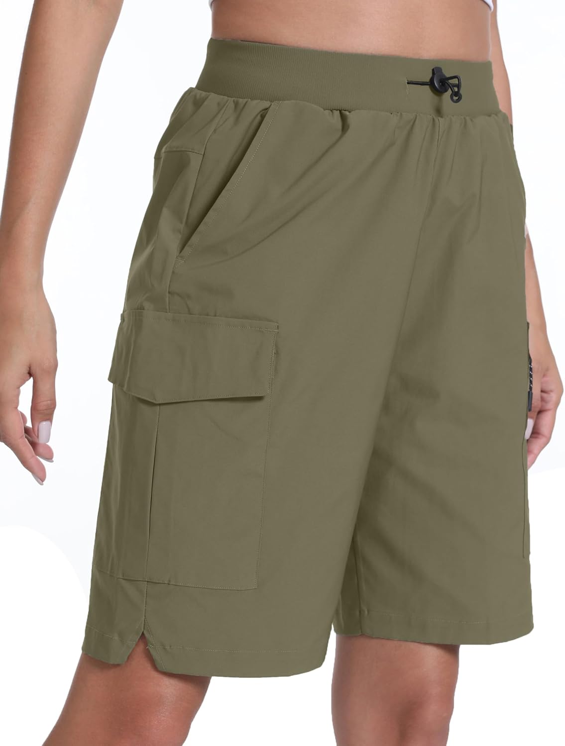Women's Hiking Cargo Shorts Quick Dry Lightweight Shorts for Travel Athletic - Image 5