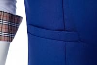 Vista 5 de Chaleco de traje para hombre, chaleco de negocios, chaleco de vestir formal para hombres con 4 botones de ajuste delgado