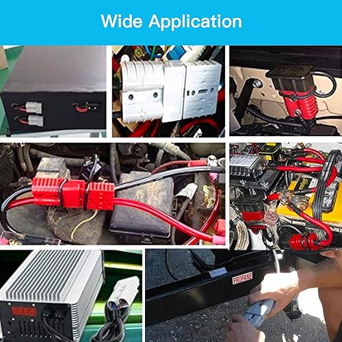Miniatura 6 de Batería de calibre 10 de 175 amperios de conexión rápidadesconexión con mango, conector de enchufe de cable de puente para cabrestante de