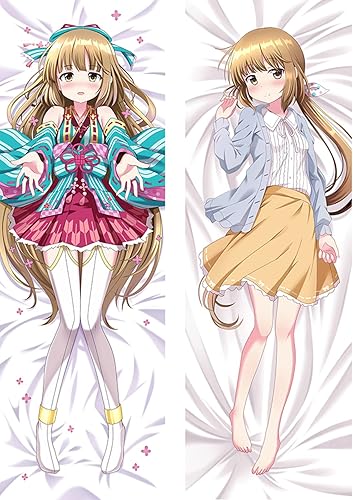 Anime Decorating The IdolmSter Cinderella Girls Yorita Yoshino Dakimakura 2-Side Print Hugging Body Cushion Cover Otaku Waifu disponible en Yaxa El Salvador