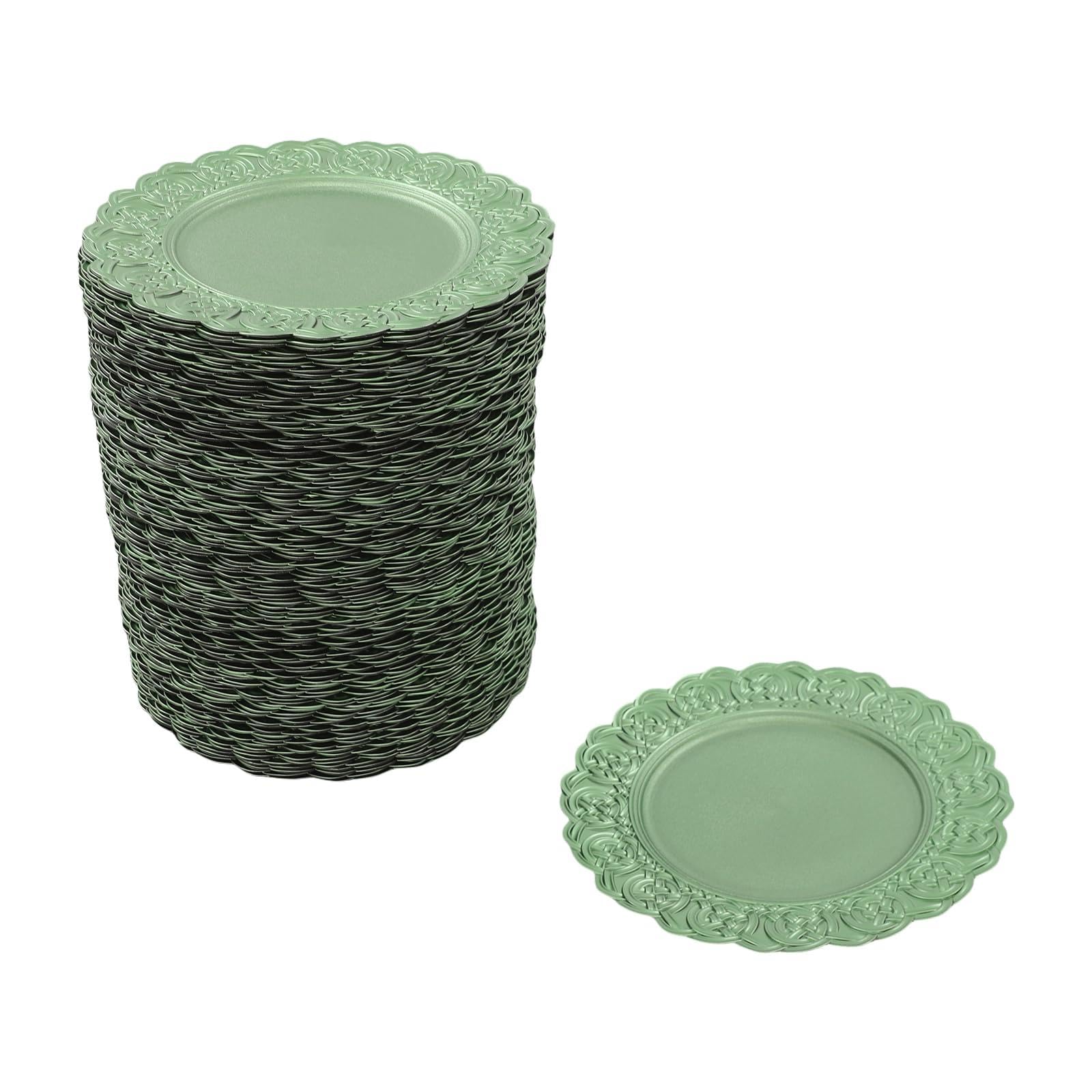 Zivisamt 100 Pcs Antique Charger Plates 13