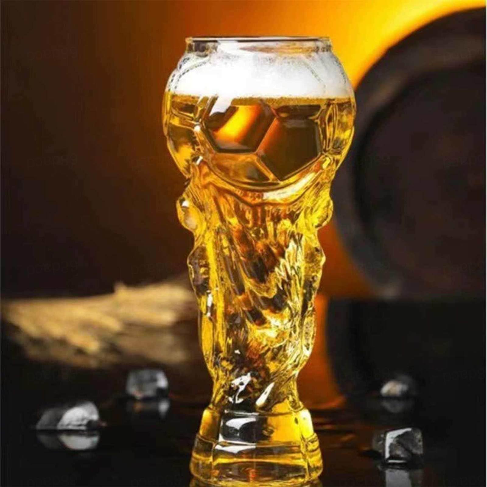 Boccali Birra per Coppa Del Mondo, 800ml Tazza Trofeo Calcio, Bicchiere Originale Birra per Birra e Cocktail