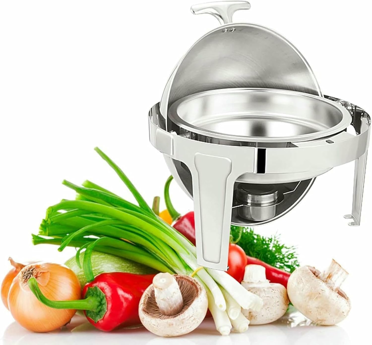 Bush Server and Heating-Buffet Heating Set, Buffet Set for Chinese Fondue, Pot and Water Pot, Server with Lid for Restaur Activities, Round Soup Oven-6l ~/