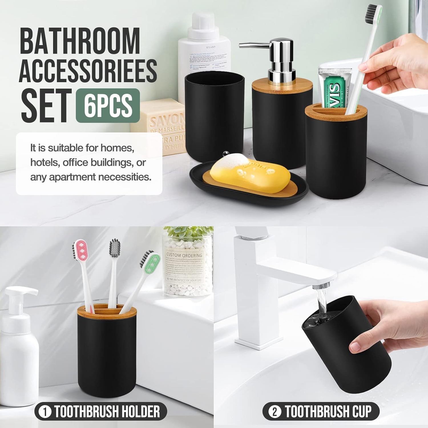 Bboo Bathroom Accory Set, bathroom ential Includes