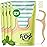 SmartLifeco Eco-Friendly Dental Floss Picks (200ct) - Flossers Made with Straw Wheat Blend, Superior Anti-Shred Thread for Tight Gaps, Tooth Pick Stick for Adults, Soft on Gum & Teeth, Vegan, Mint