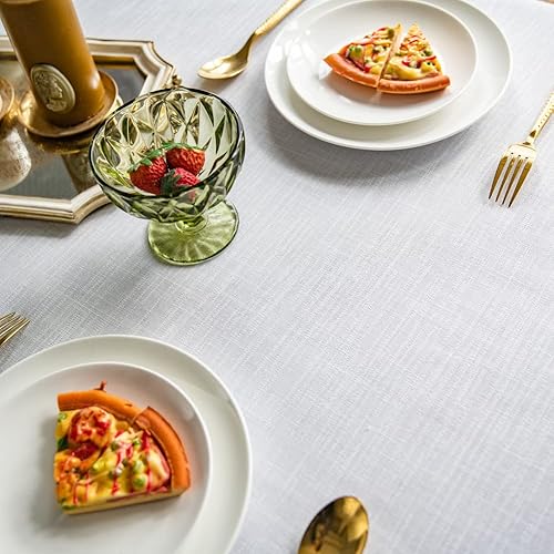 Miniatura 8 de MANGATA CASA Manteles para mesas rectangulares, de poliéster con hojas grises, impermeables, sin arrugas, lavables, manteles de cocina para comedor,