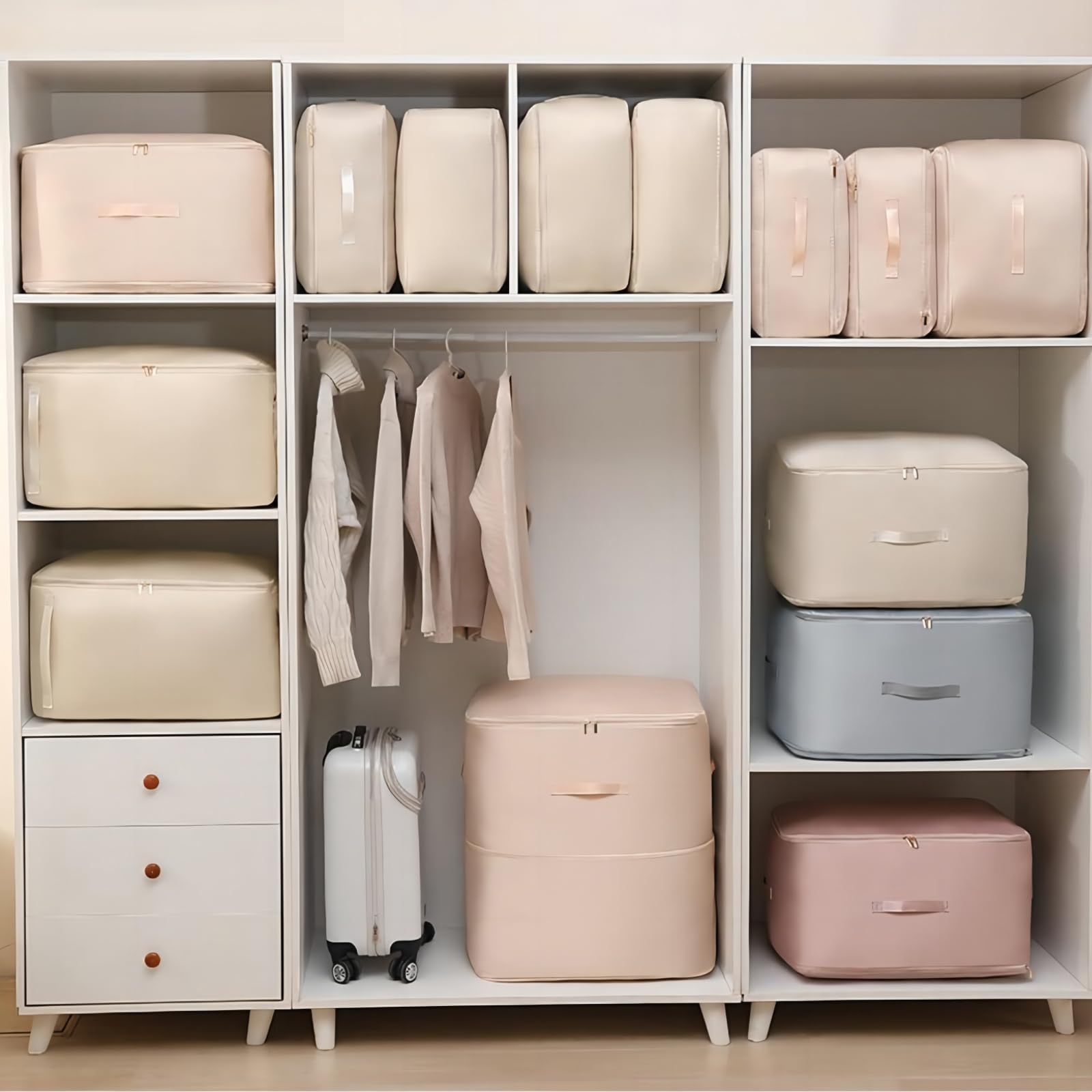 Sacs De Compression Space Master - Gagne 75% D'espace Dans Valises Et Armoires - Lavables Et Réutilisables !