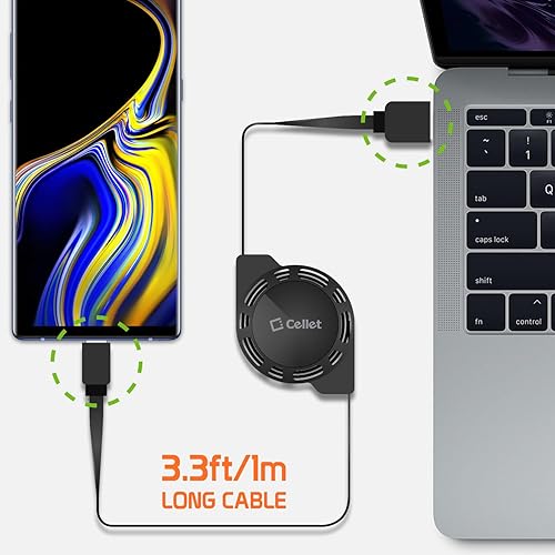 Miniatura 8 de Cable de carga retráctil USB-C, cable de carga rápida USB tipo C, compatible con Apple iPhone 15 Series iPad Pro Air Mini, teléfonos inteligentes y