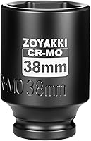 Vista 29 de Enchufe de impacto profundo de 1/2" x 19 mm de 6 PT, CR-MO, enchufe de tuerca de eje de 1/2 pulgada de 6 puntos para fácil remoción de tuercas