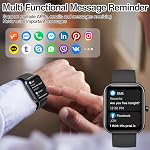 Smart Watch for Men Women with Bluetooth Call,Alexa Built-in Smartwatch,1.83"DIY Dial Fitness Watch with Sleep Heart Rate SpO2 Monitor,100+ Sport Mode,IP68 Waterproof Watch Compatible with Android iOS