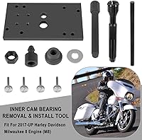Vista 2 de Kit de herramientas instalador de cojinetes de agujas de árbol de levas interior M8 y extractor de extracción apto para Harley Davidson Milwaukee
