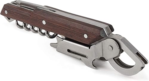 Vista 3 de Peugeot - Sacacorchos Clavelin Sommelier - Abrebotellas manual patentado de un solo tirón con cortador de papel de aluminio y removedor de tapas