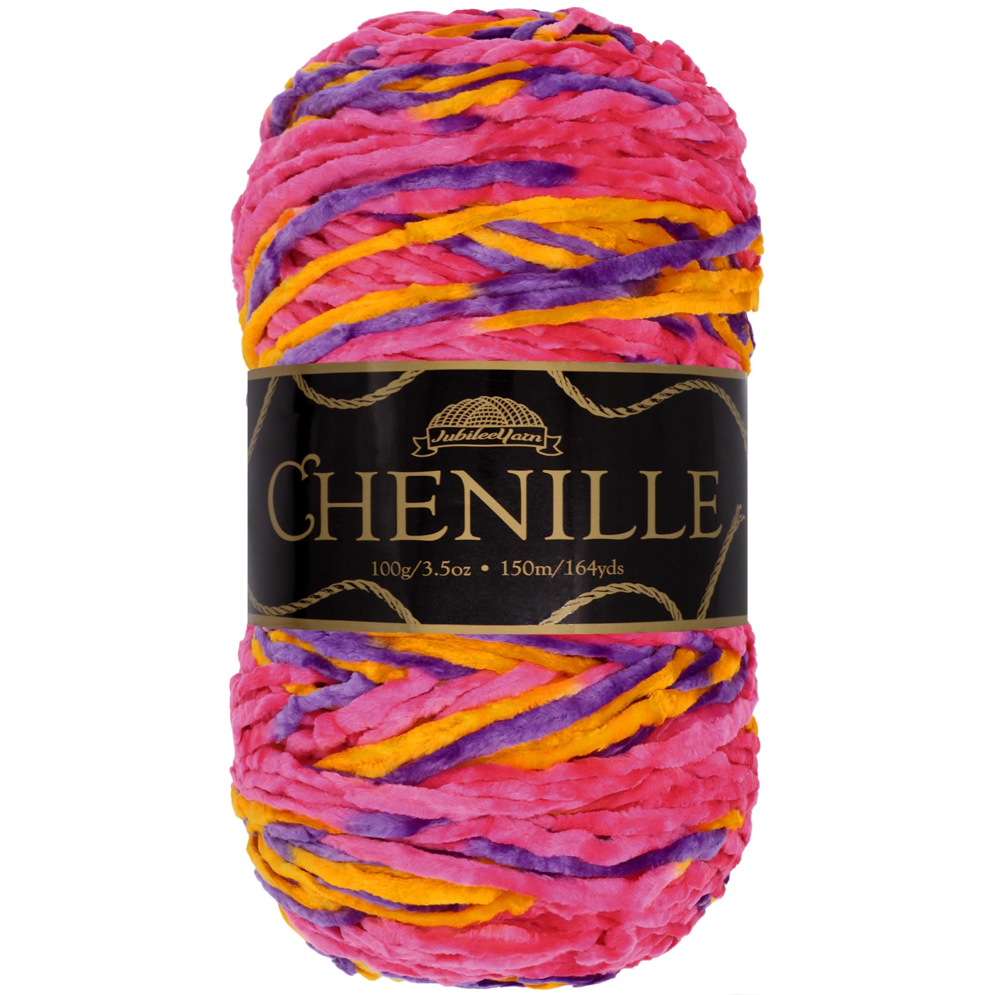 JubileeYarn Chenille Yarn - Worsted Polyester - 100g/Skein - Agartha - 1 Skein