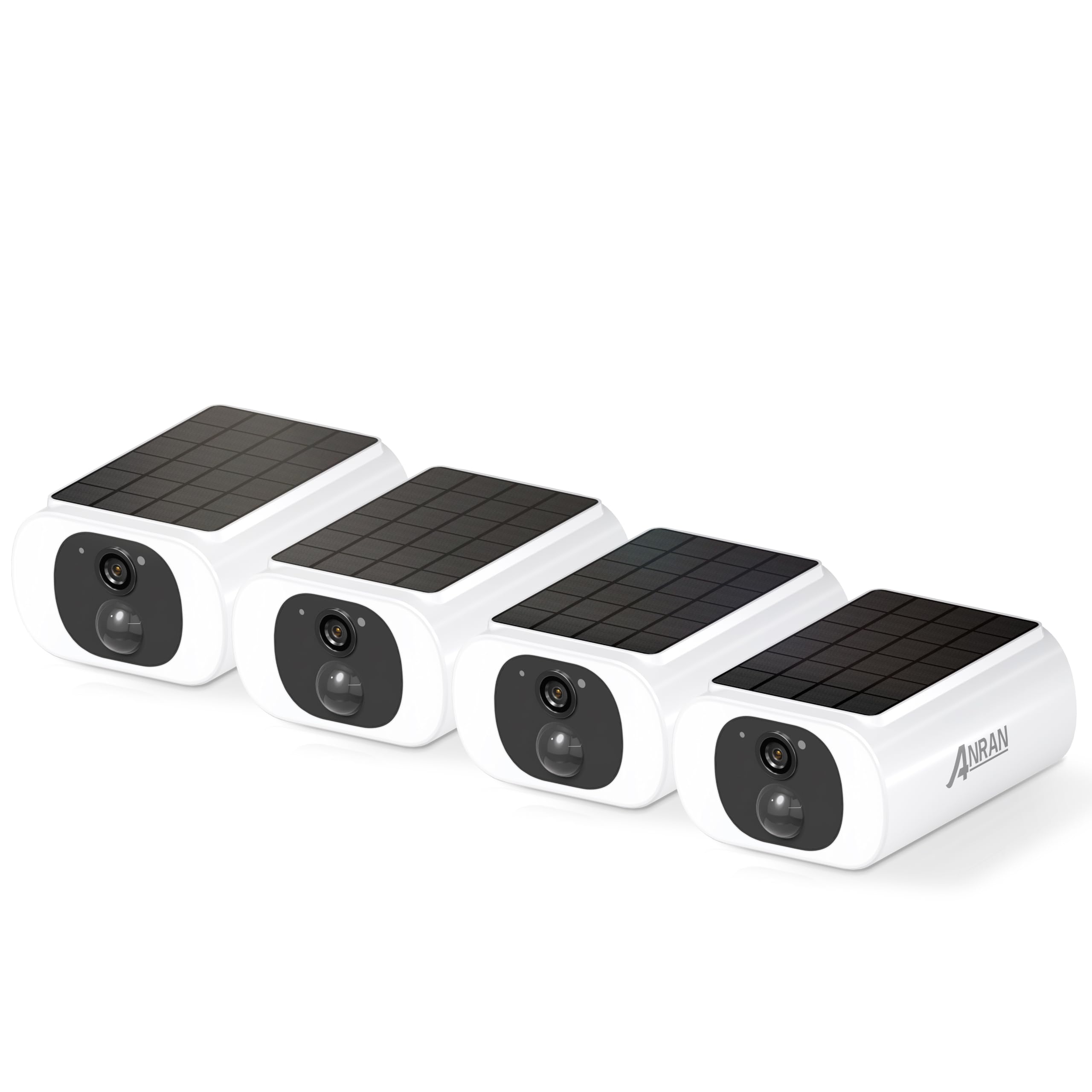 ANRAN 2K Cameras for Home Security Outside, Solar Security Cameras Wireless Outdoor, Battery Powered WiFi Surveillance with Human Detection, Color