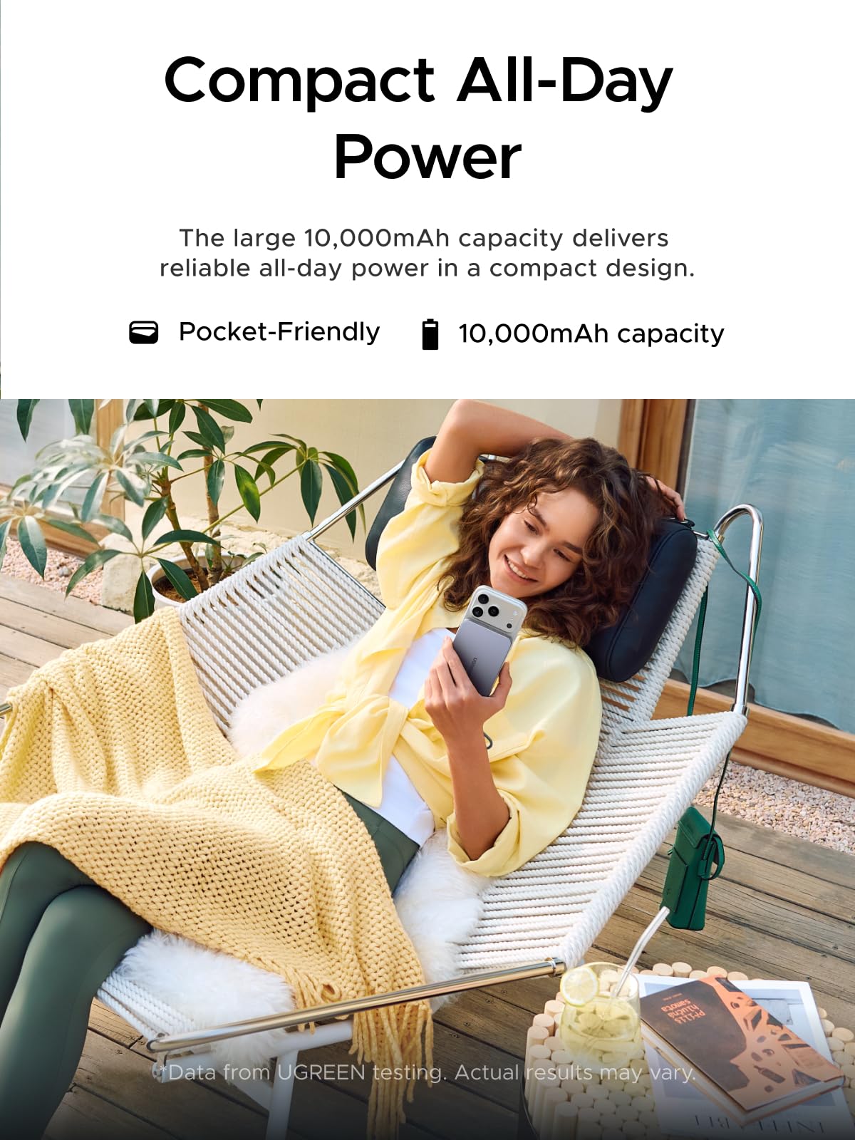 UGREEN MagFlow Air Qi2 15W Ultradelgado Power Bank 10000mAh PD 30W (Gris) | Batería Externa Magnético Inalámbrico Carga Rápida USB C 30W Compatible con Magsafe iPhone 17 16 15 14 13 12 Air Plus Pro Max