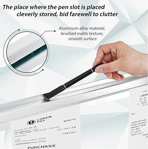 Miniatura 4 de Irenare Soporte para billetes para restaurante, 364860 pulgadas, soporte para pedidos de restaurante, soporte para boletos, exhibición de boletos,