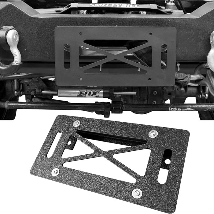 Buy SUORTO FlipUp License Plate Holder for Winch Front License Plate