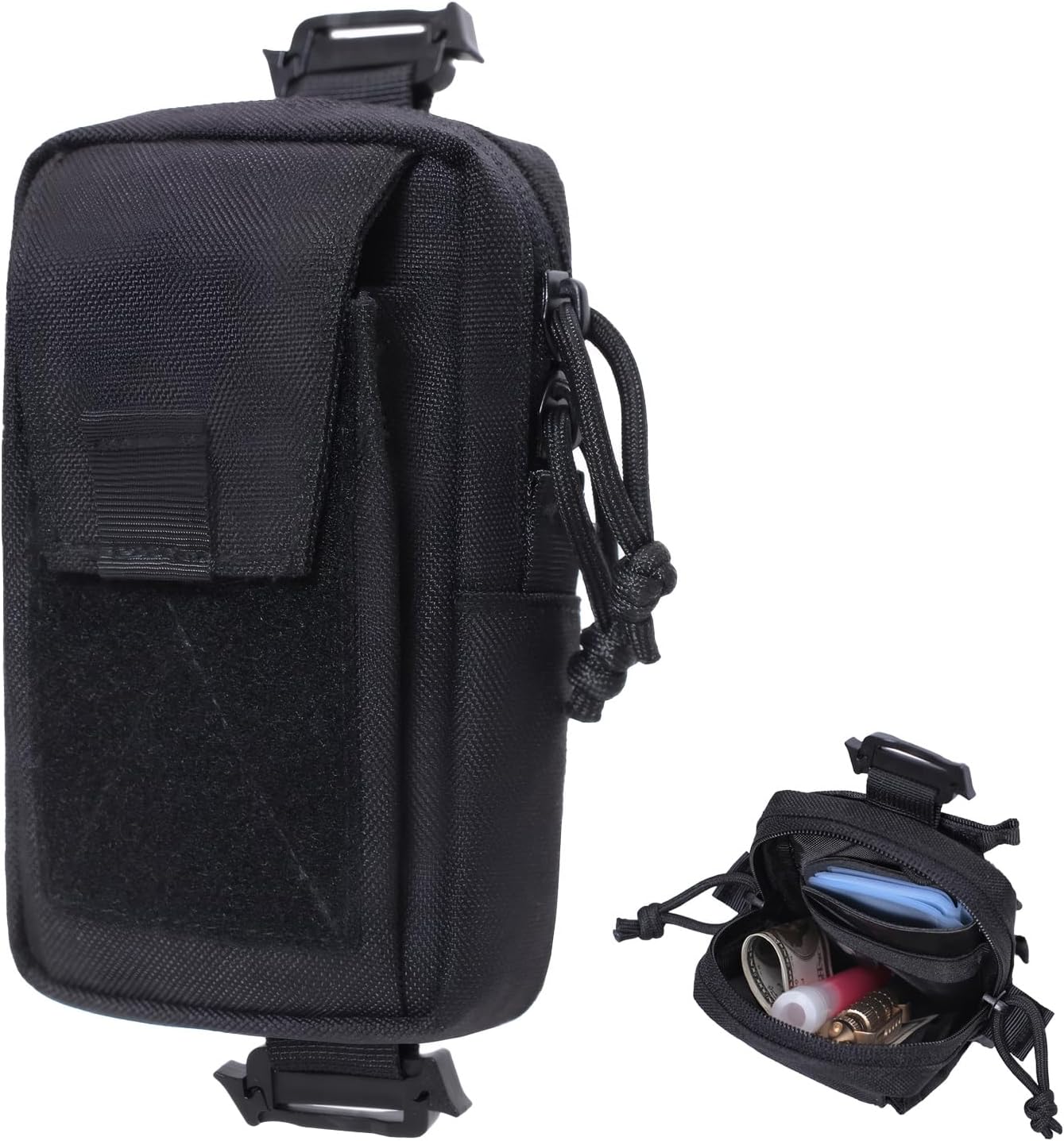 Backpack Strap Pouch,Shoulder Strappouch,Practical Tactical Pouches,Small Tactical Backpack Accessories,Gadget Storage Bag,Suitable for Camping,Travel,Vacation