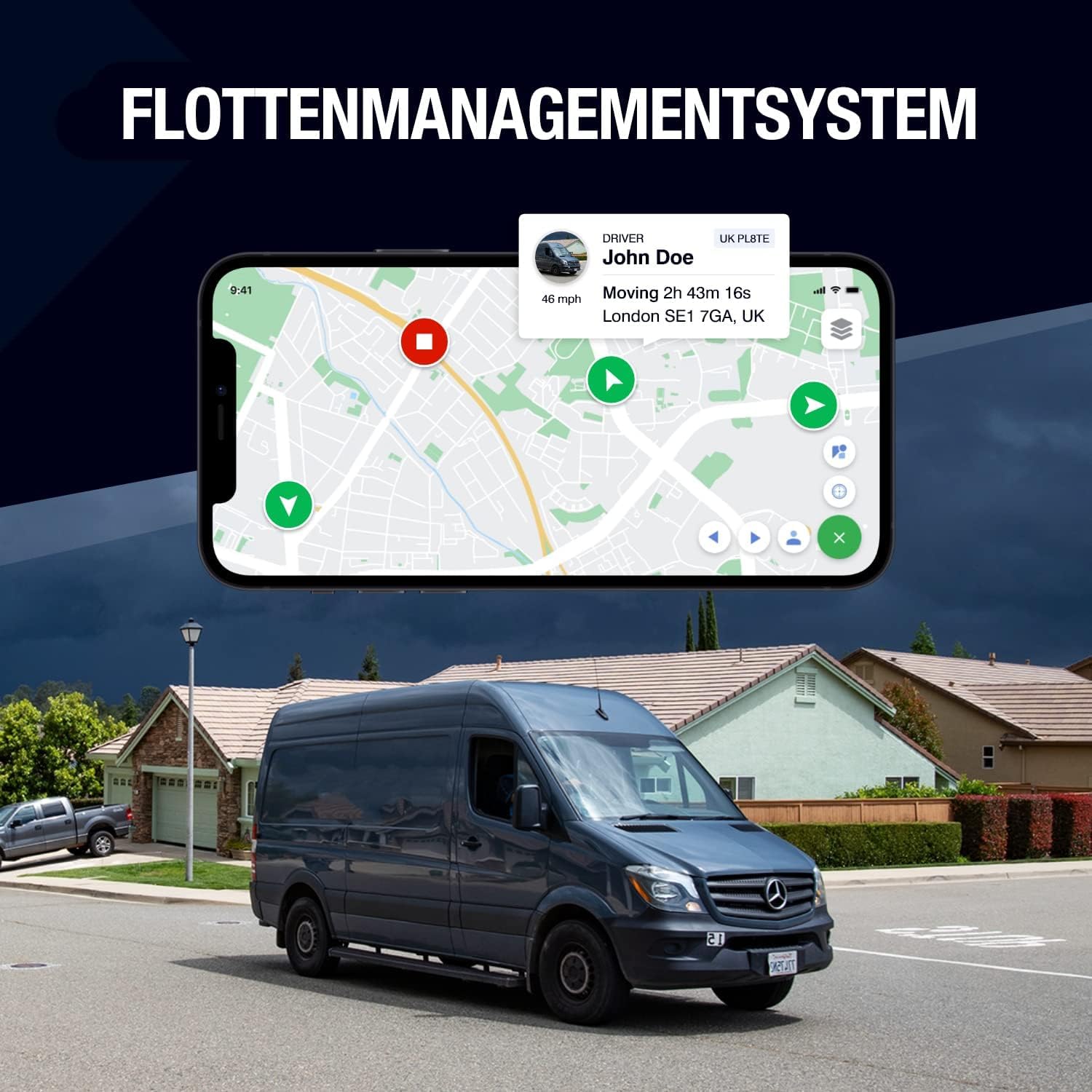 GPSLive DB2-4G GPS Tracker Auto, Motorrad, Wohnmobil, KFZ | Made in EU | Einfache Installation | Livetracking mit App | Keine SIM benötigt | GPS Tracker GPS Sender | Peilsender