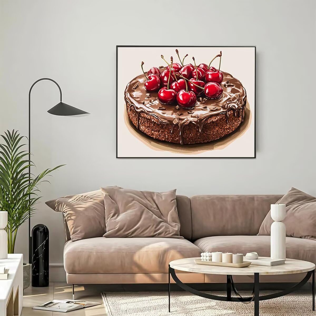 Anlage Dipingere con i Numeri Frutta Dipingere con i Numeri per Adulti Bambini Principianti, Fai da te Paint by Numbers Kit Artigianato Hobby Adulti, La Decora la Casa 100 x 135 cm, Senza Cornice 8U-D