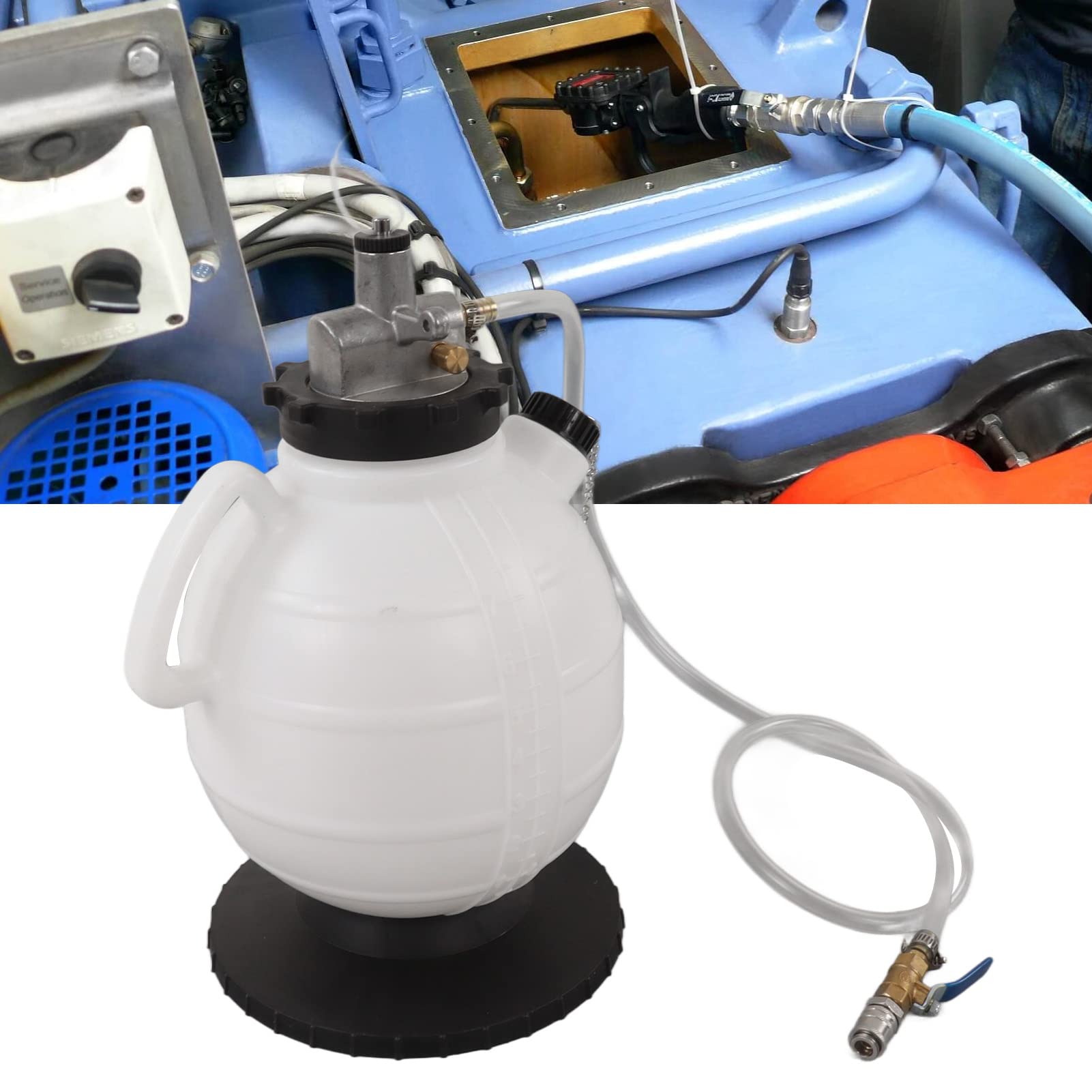 Herramienta de Llenado de Aceite de Transmisión, Herramienta de Llenado de Aceite de Transmisión Automática Manual de 7.5L con Adaptador ATF de 15 Piezas a Prueba de Fugas