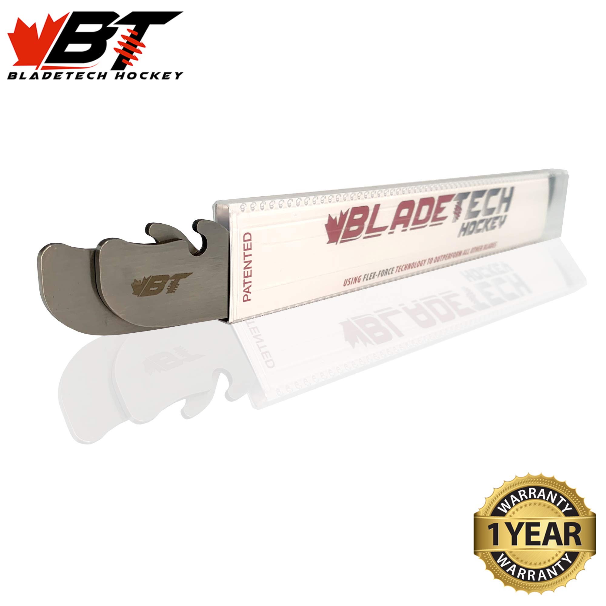 Bladetech Hockey - Replacement Skate Blades for GRAF ULTRA/COBRA Holder - Mirror Finish