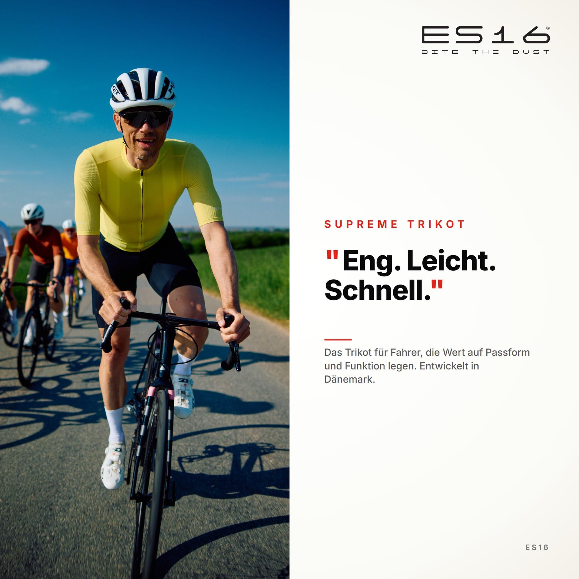 Radtrikot Herren Premium Cycling Trikot mit Mesh-Ärmeln, Race-Fit Schnitt und Reißverschluss – Atmungsaktives Polyester für Rennrad und Triathlon