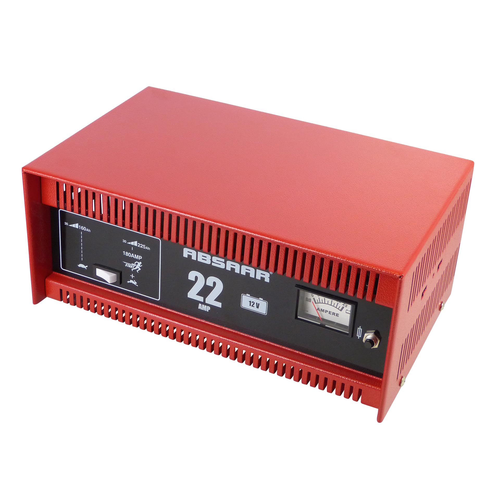 Absaar N/E AmpM SH180 Battery Charger 12 V 22 A, Red/black