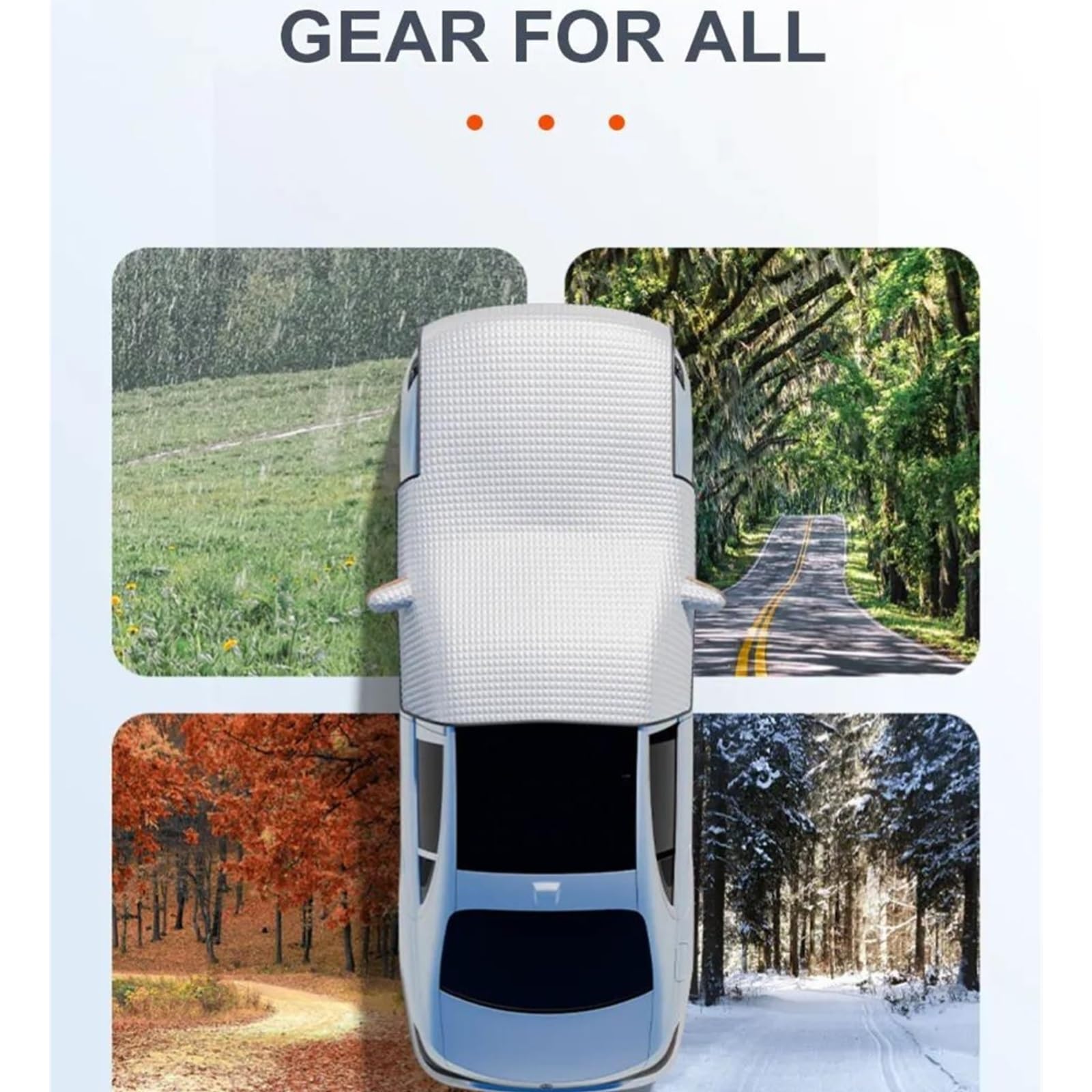 Copertura Invernale per Parabrezza per Auto per Ghiaccio/Neve/Gelo Copertura Protettiva per Parabrezza Antivento per Esterni per SUV/berlina Copinverno Ertura per Parabrezza Auto
