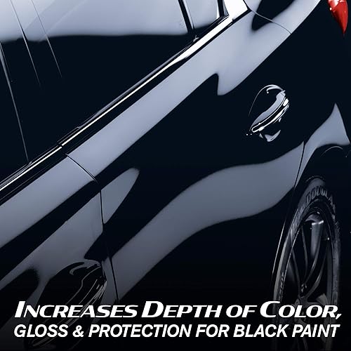 Miniatura 3 de Turtle Wax 53447 Hybrid Solutions - Cera en aerosol negra acrílica de cerámica formulada para pintura negra de automóviles, rellena arañazos y