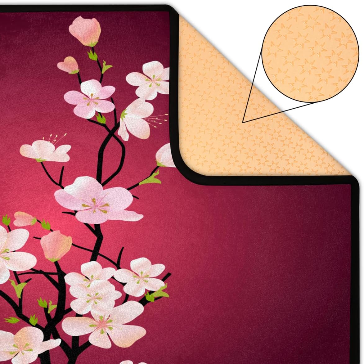 Bathroom Rug Mat 48”x72”/4’x6’, Non Slip Rug Pads for Hardwood Floors and Tiles, Reusable and Washable Tape for Area Rugs, Dual Sided Adhesive Gripper Keep Corners Flat