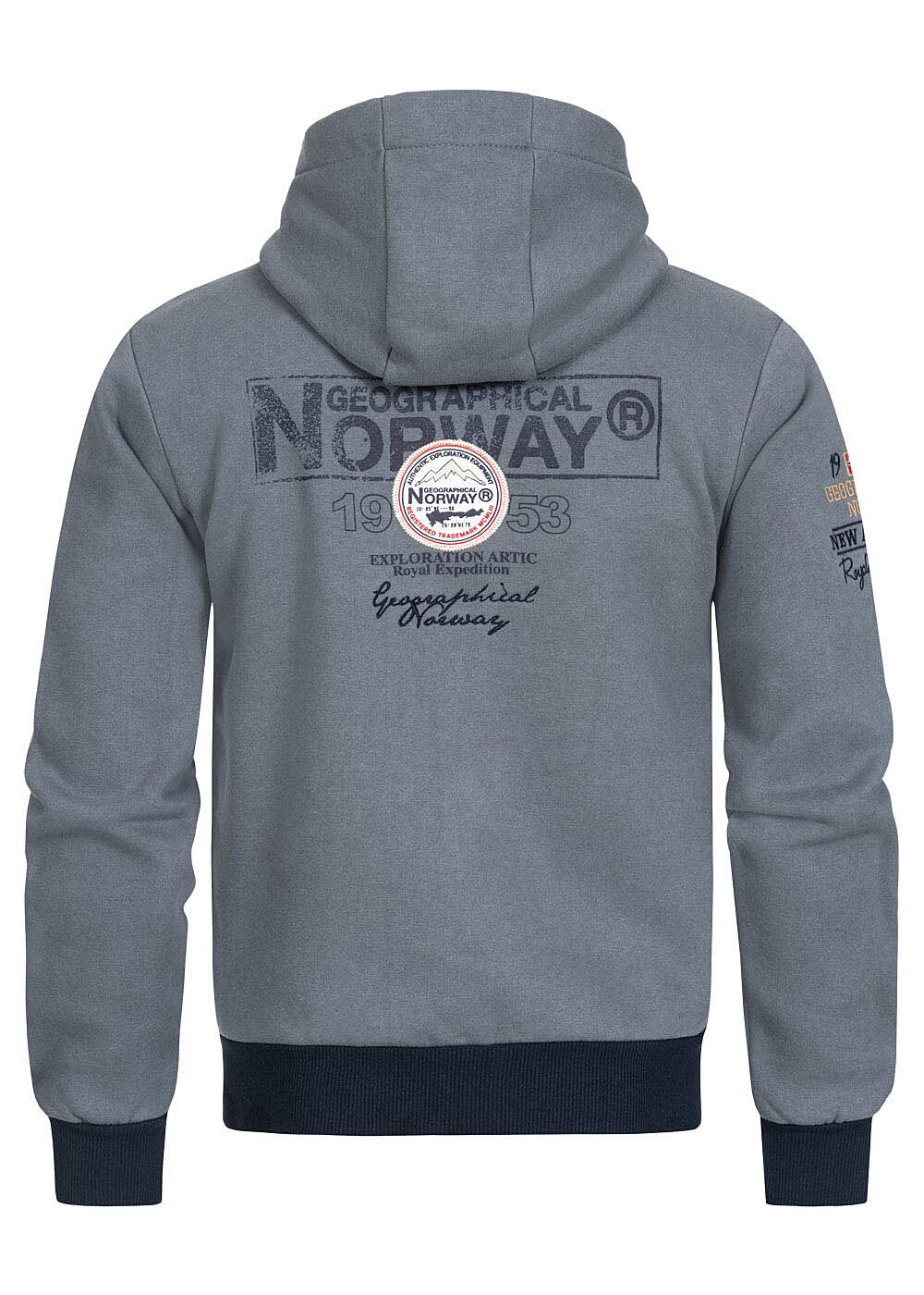 Geographical Norway Flyer - Sudadera con Capucha Y Bolsillo Canguro Hombre - Sudadera con Logo Estilo Hombres - Sudaderas Cómoda De Invierno