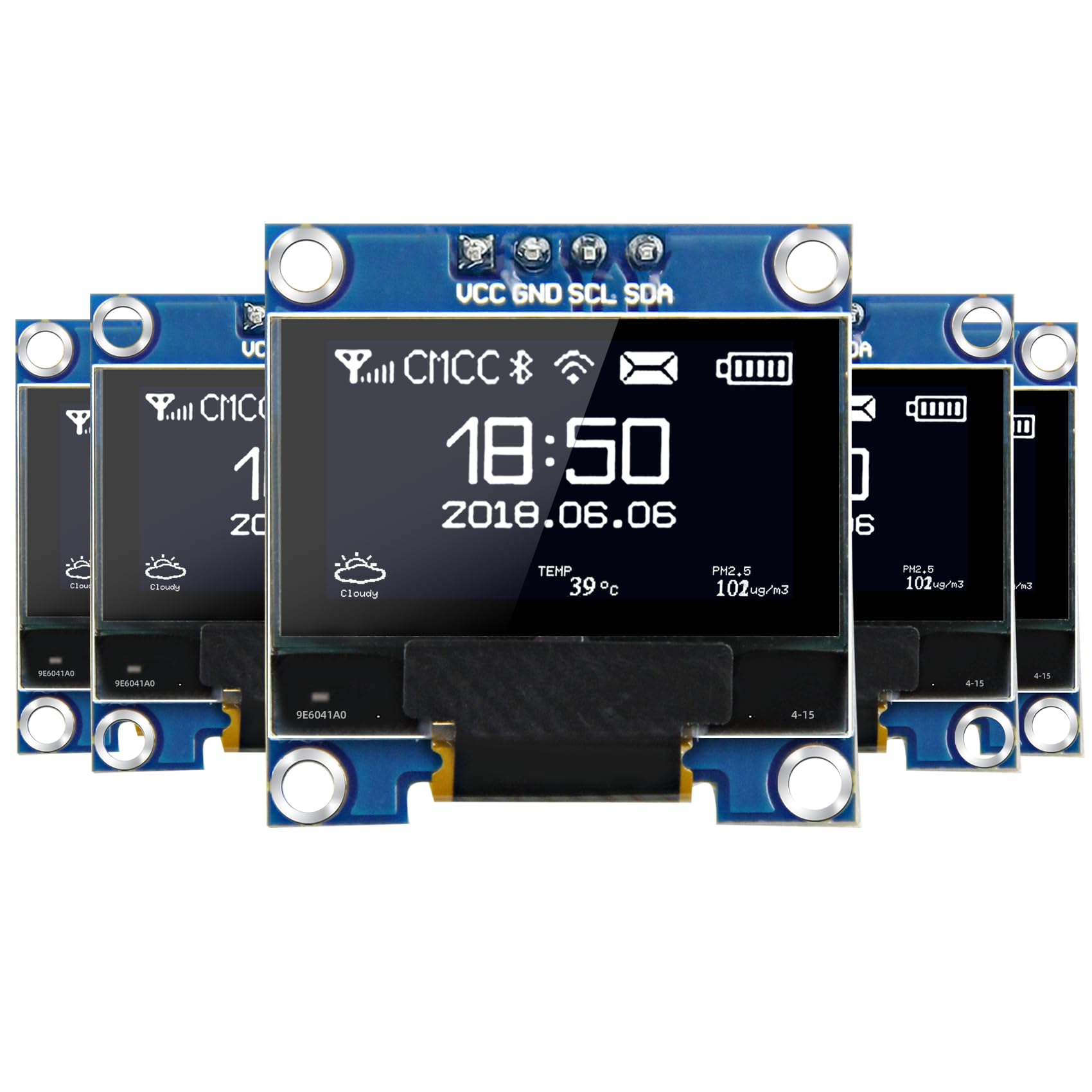 Frienda 10 Pieces I2C OLED Display Module OLED Screen Driver IIC I2C Tabellone