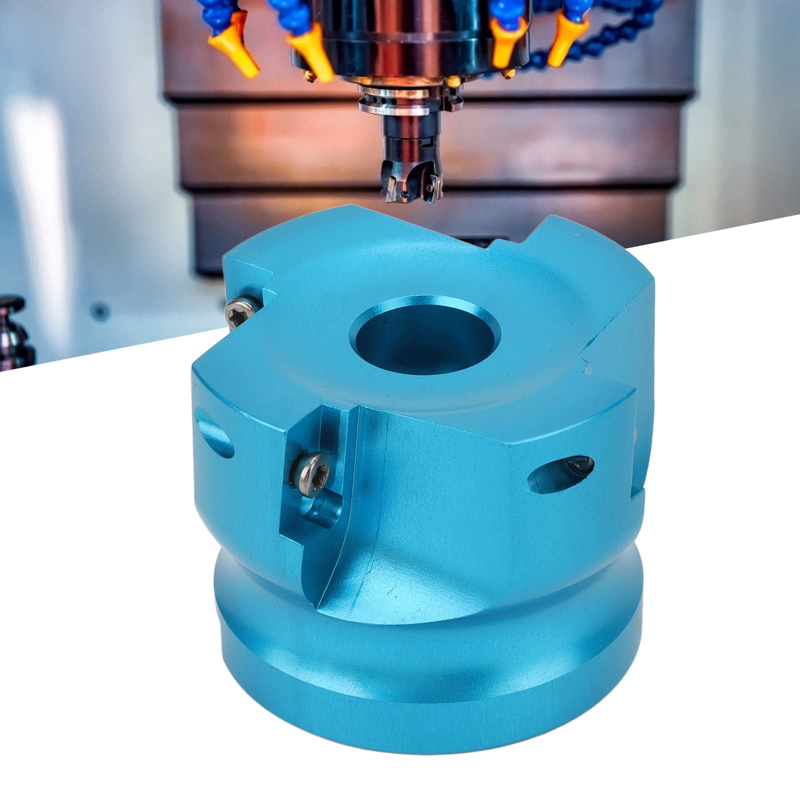 Tête de Moulin à Surfacer en Alliage d'aluminium, Tête de Fraise à Surfacer, Tête de Fraise à Surfacer, Ensemble de Têtes de Fraise à Surfacer, Fraise à extrémité Indexable à 4
