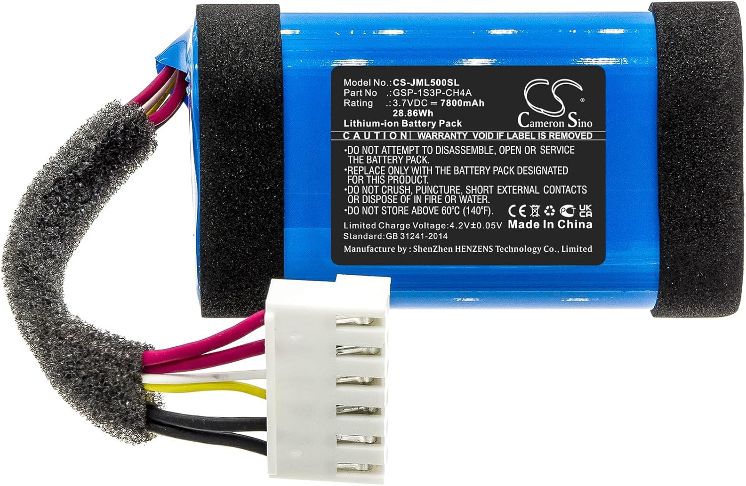 SPANN Battery Replacement for JBL Charge 5, JBLCHARGE5BLUAM, Part No: 1AA011NA, GSP-1S3P-CH4A 3.7V