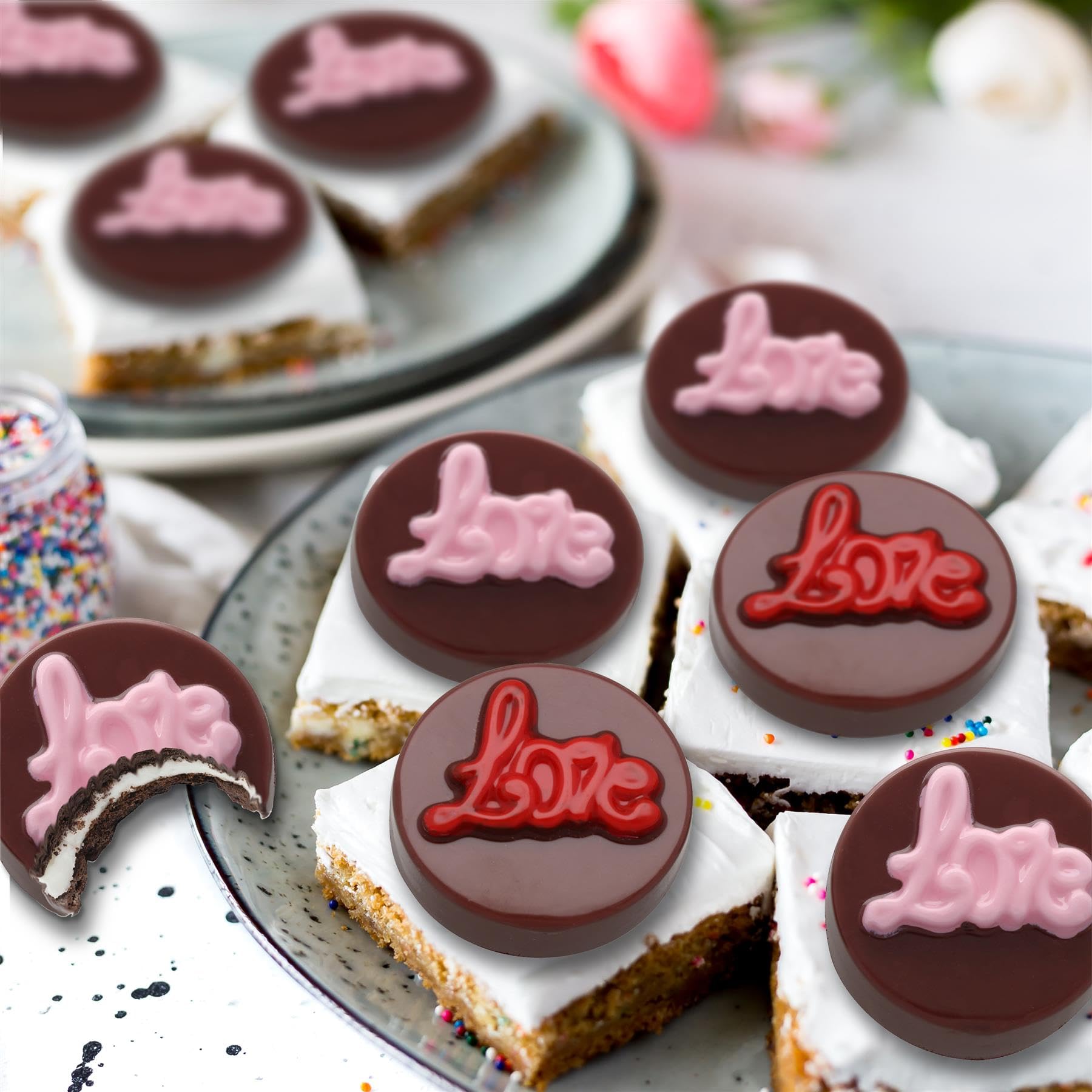 Cybrtrayd W071 Love Cookie Wedding Chocolate Candy Mold by CybrTrayd