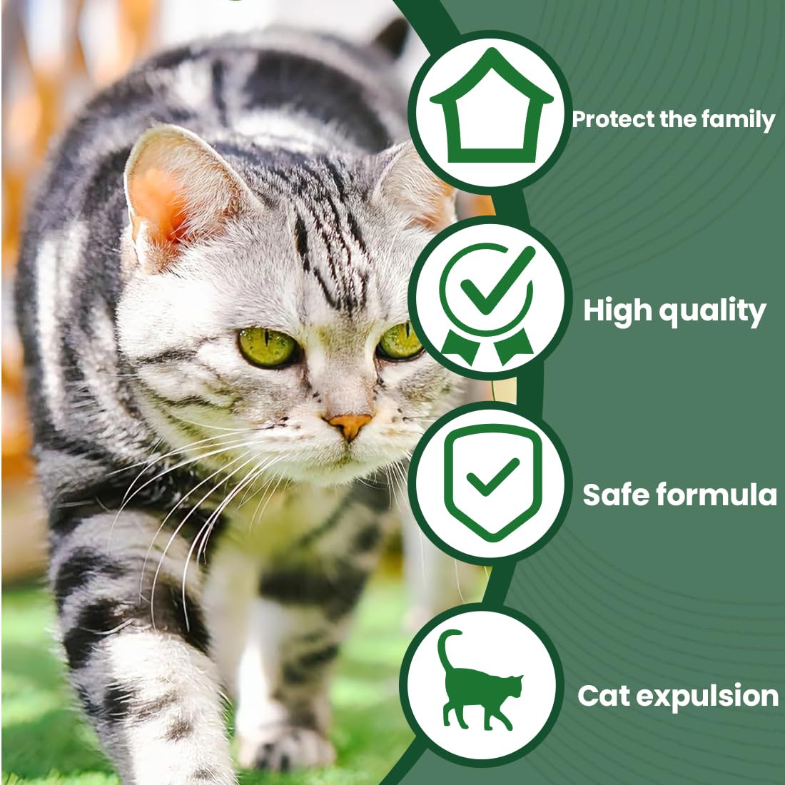 Palle Repellenti per Gatti – 12 Pezzi, Repellente Naturale con Fragranze di Menta e Citronella – Resistente alle Intemperie, Sicuro per gli Animali e Ecologico – Per Giardino, Terrazza Interno