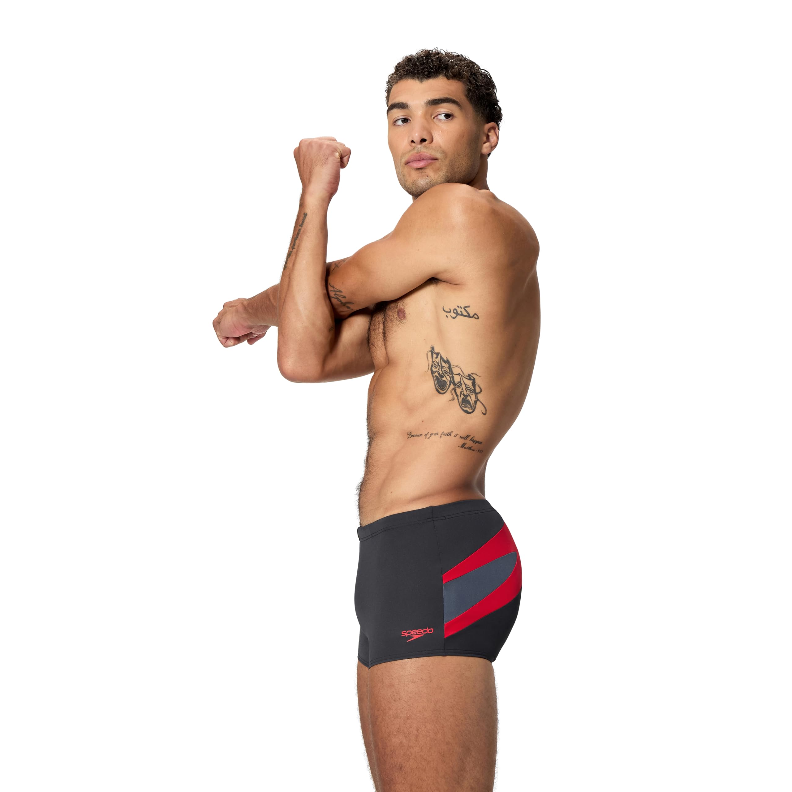 Speedo Men's Hyperboom Aquashort, Black, 32