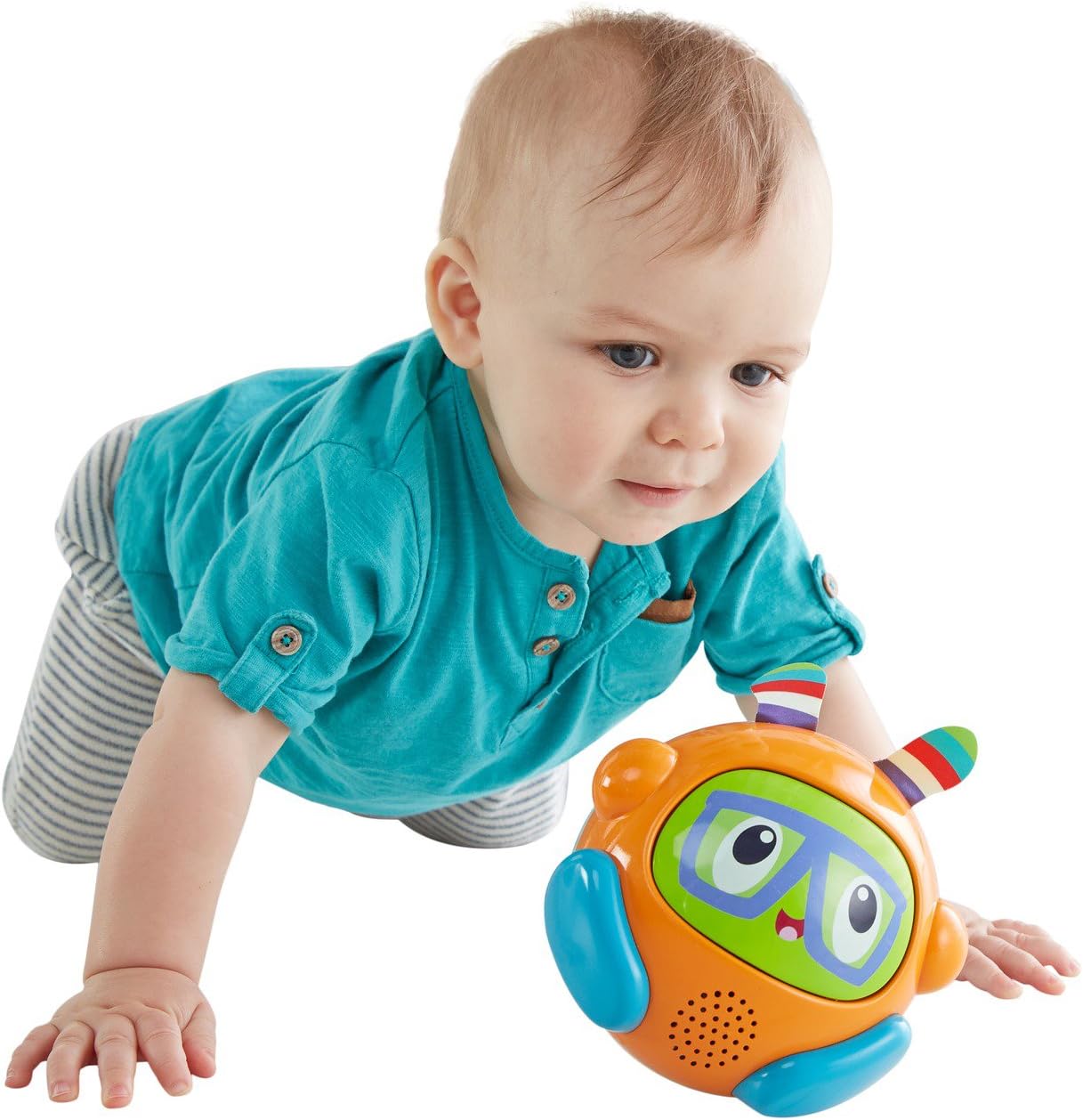 FisherPrice Bright Spin & Crawl Tumble Franky Beats Ball