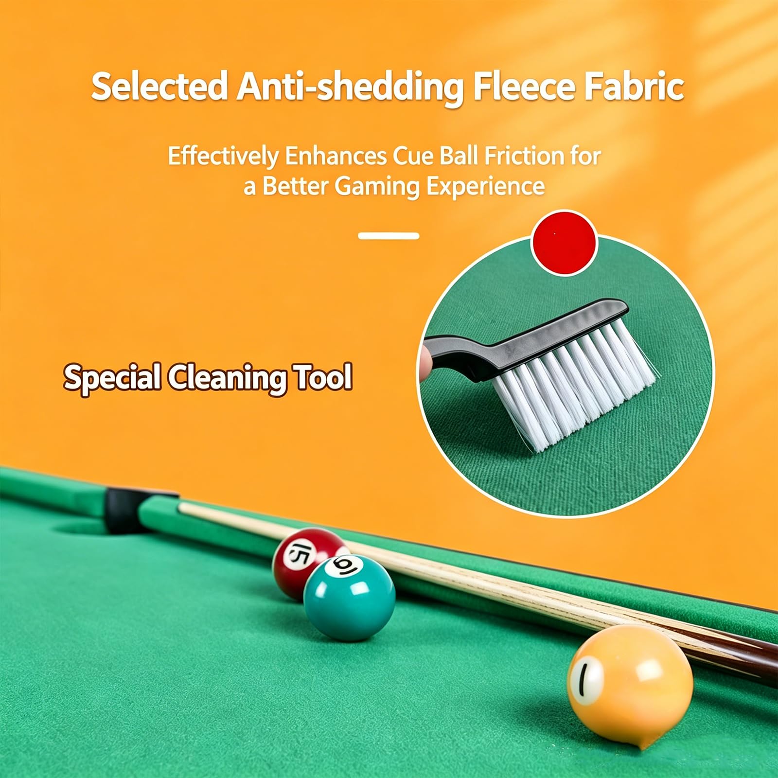 Tavolo da biliardo pieghevole, tavolo da biliardo mini regolabile in altezza 1,2 m con accessori completi per il gioco, tavolo da snooker compatto con struttura in metallo per intrattenimento familiar