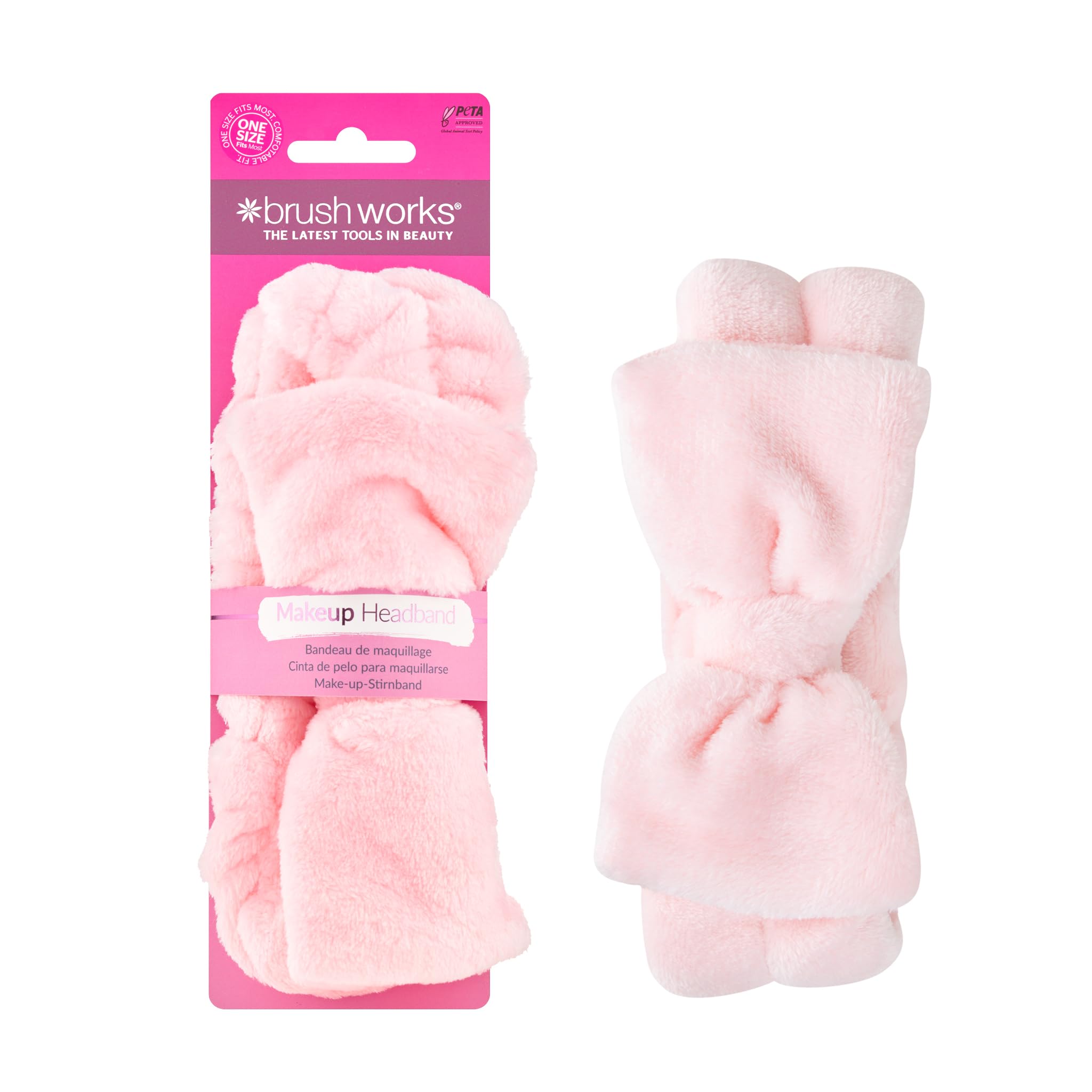 Brushworks Pink Makeup Headband