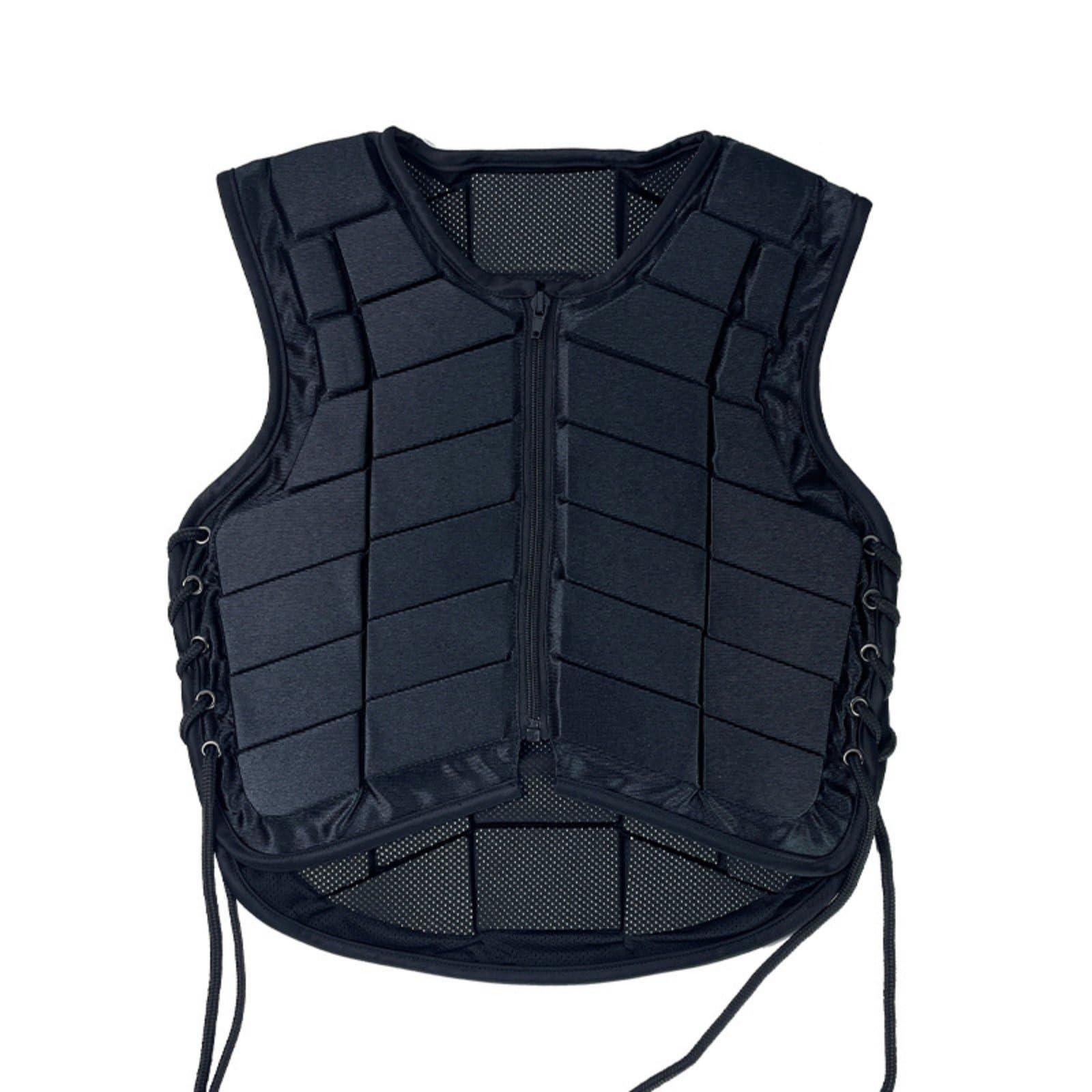 Generic Gilet Equestre Adulto Bambino Imbottitura Segmentata Materiale Traspirante con Chiusura Zip Adatto per Cavallerizzi di Ogni Livello Adatto per Lezioni Equitazione Attività Nella